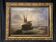 19th century oil on canvas, Low Tide, Framed Seascape