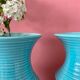 Set of two vintage art deco ceramic vases
