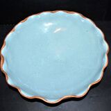 Old salad bowl in glazed terracotta signed bisch seltz