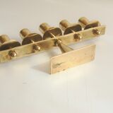 Rare mid-century modern brass candle hold from KARA Denmark 1960s.