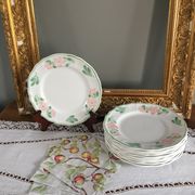 6 vintage dessert plates, Salins France