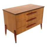 Commode scandinave en teck, Bröderna Gustavssons, Markaryd, Suède, 1960