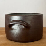 Water butter dish in glazed pottery