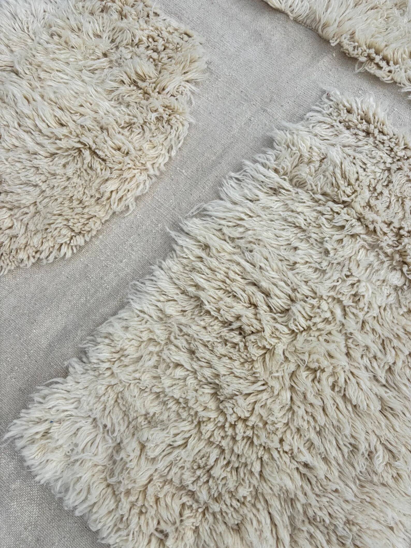 Modern Berber Beni Ouarain wool rug