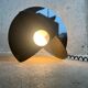 Black “Luna” lamp by Rinaldo Cutini