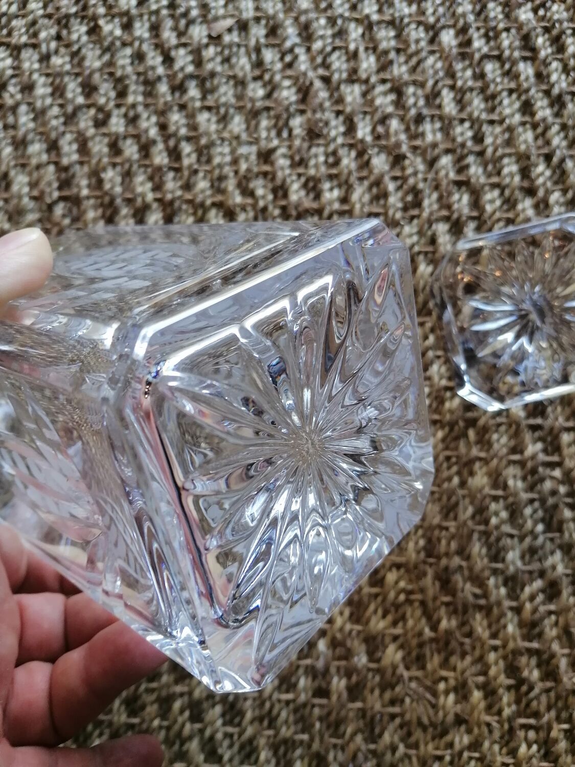Vintage Hand Cut Crystal Whiskey Decanter