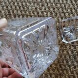 Carafe à whisky en cristal taillé à la main vintage