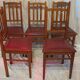 set of 5 oak dining room chairs