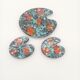 Bottle Coaster Painter's Palette Multicoloured Ceramic Pop