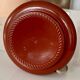 Ceramic rust bedside table lamp 1970 1980