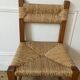 Brutalist straw chair