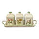 Spice pots and their tray Villeroy and Boch in earthenware