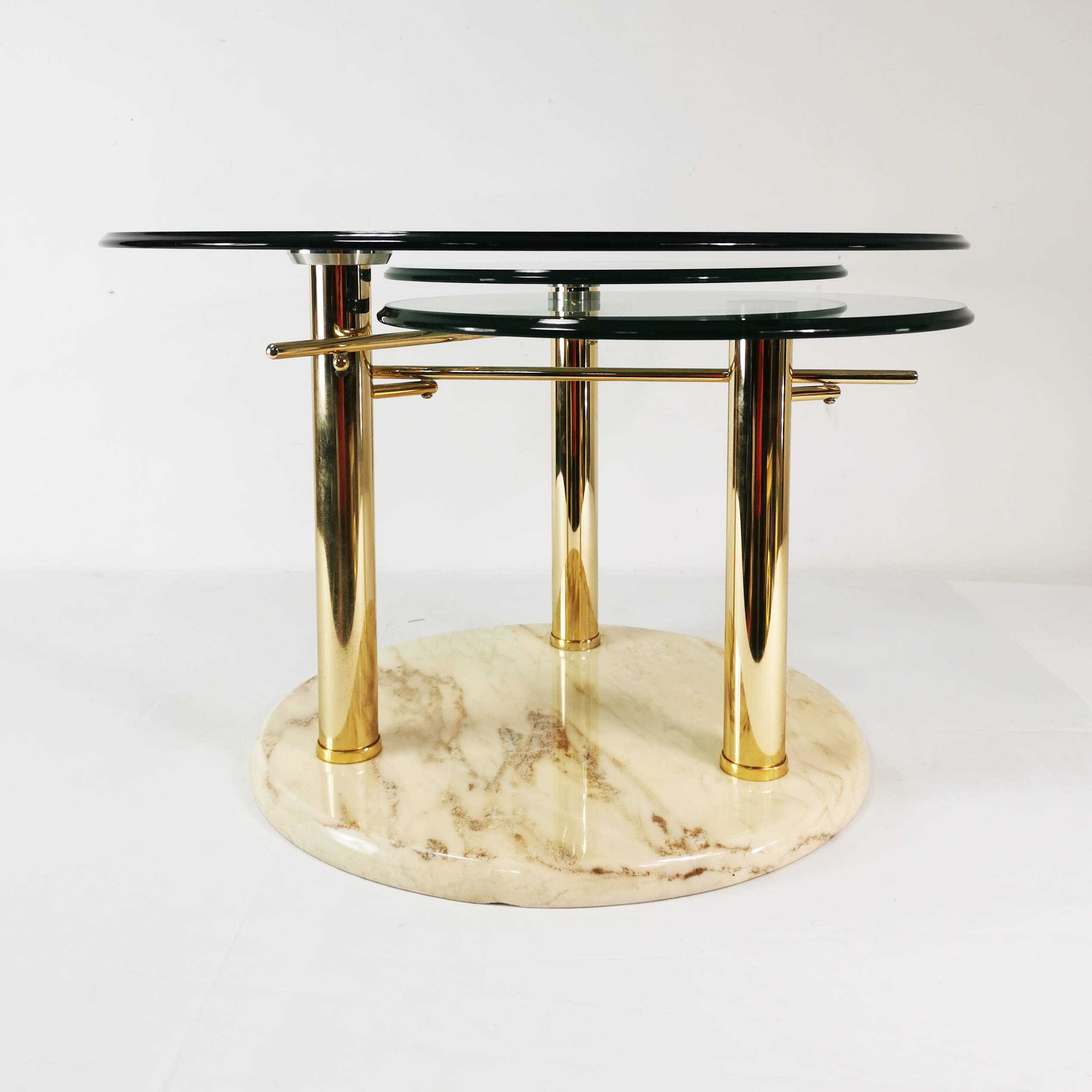 Designer, extendable coffee table, Intermezzo Draner, designed by Georg Appeltshauser, Germany, 1990