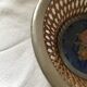 Vintage metal and wicker basket