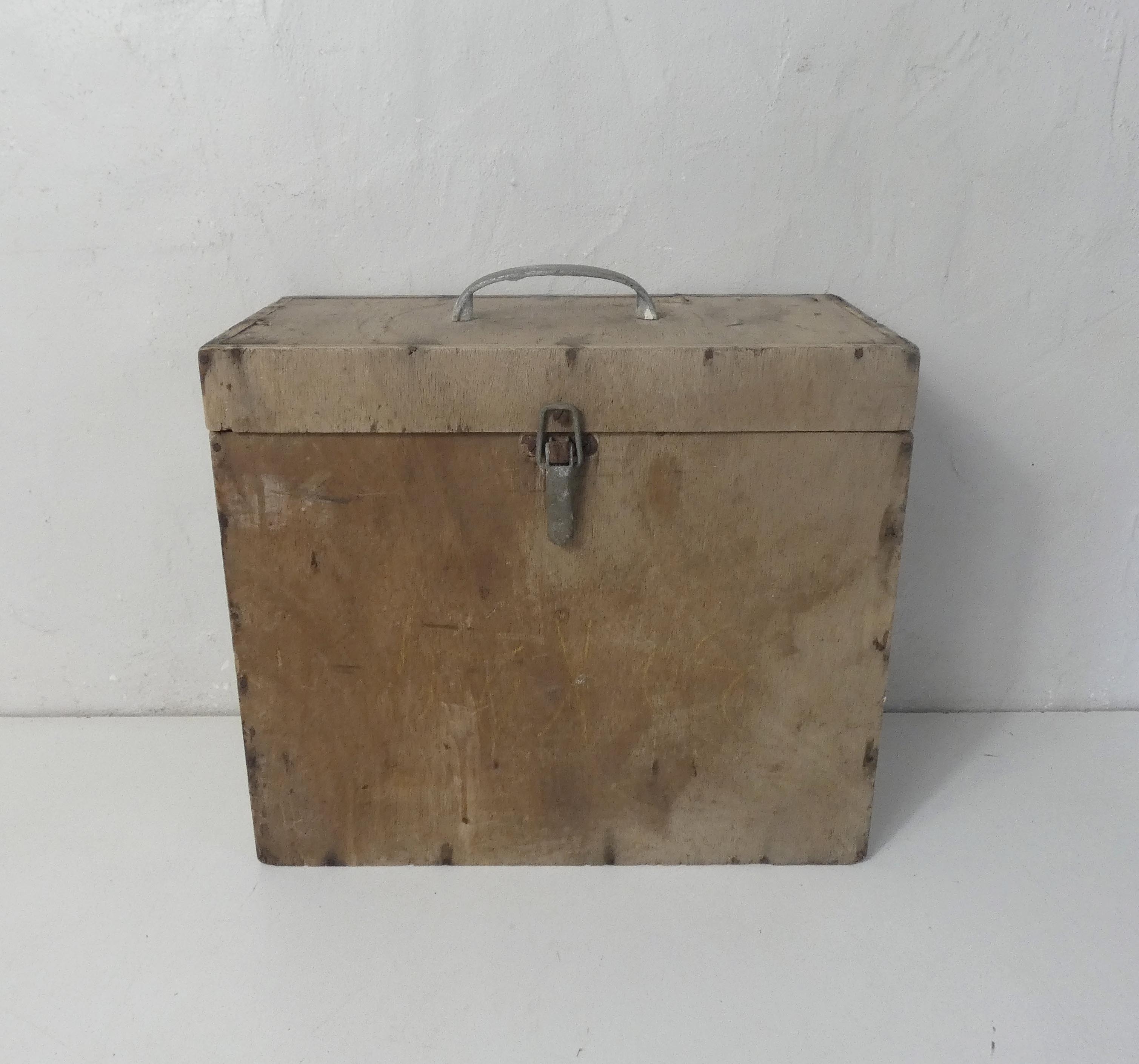 Marine wooden tool chest