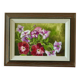 Framed oil on canvas "Flowers", Sweden mid 20th century