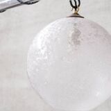 Italian Mid-Century 'Lava' Murano Glass Pendant Light