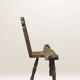 Chaise paysanne tripode en bois