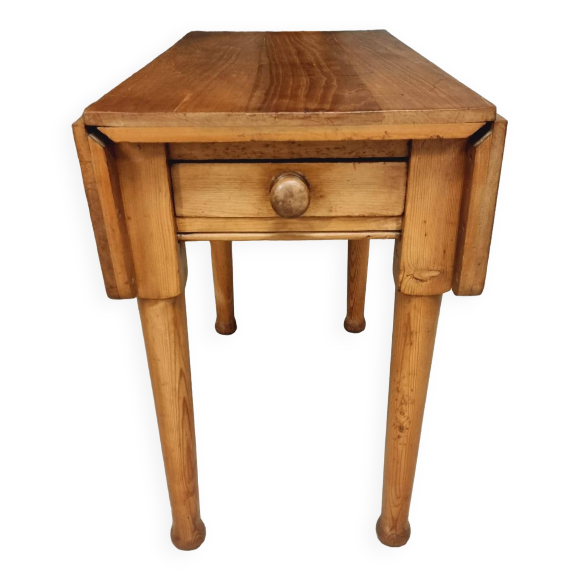 Vintage table folding table dining table side table 90x90cm