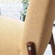 Fauteuil vintage jaune bouclé 1970