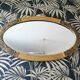 Mirror oval bevelled art deco