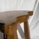 Brutalist Tripod Stool — Solid Wood — Handcrafted (circa 50-70)