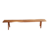 Rustic oak bench