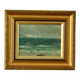 Original vintage oil on panel – ocean landscape