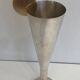 Silver-plated and brass champagne flute
