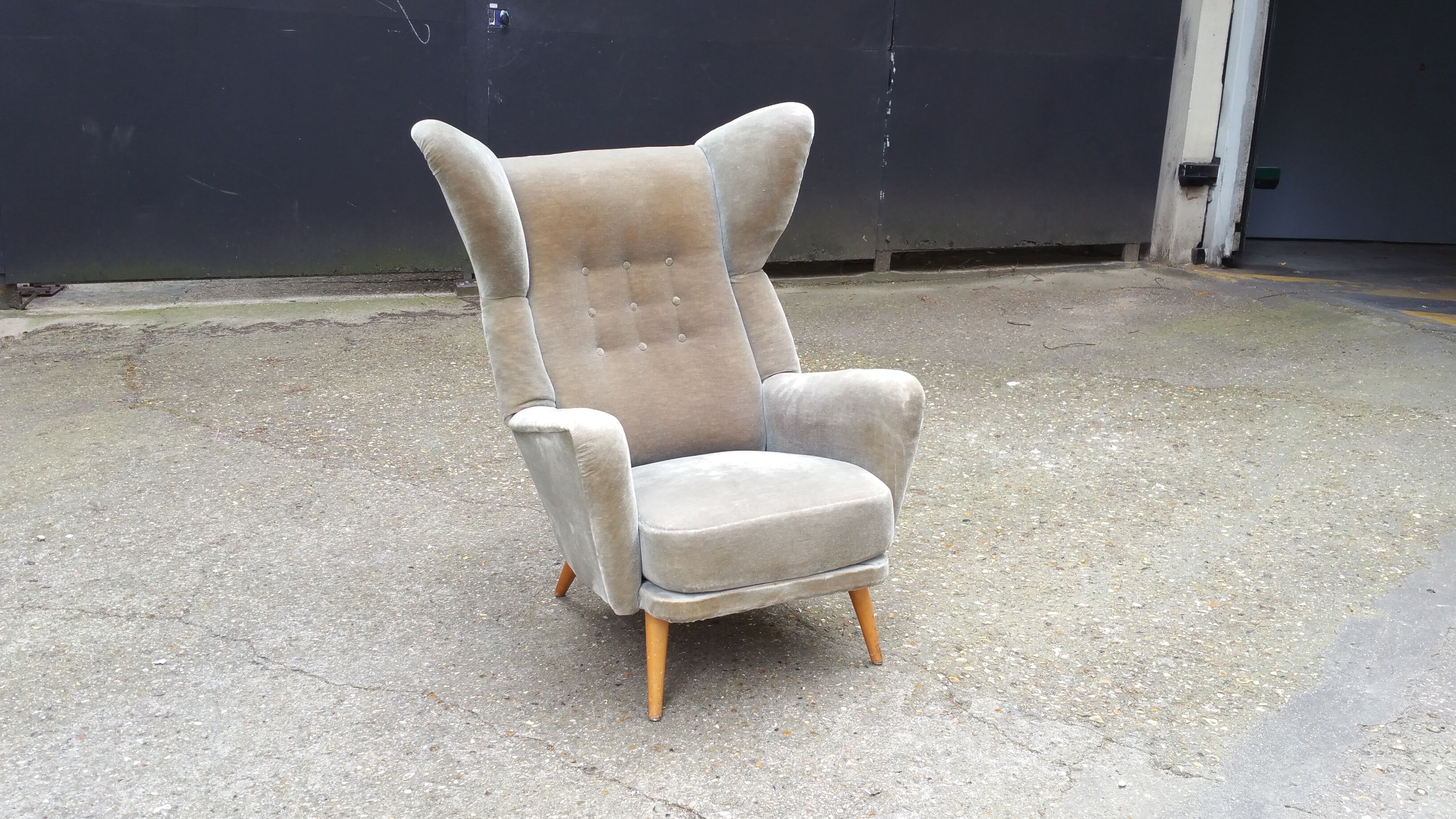 Exceptional Chair has ears Wingback chair years 50