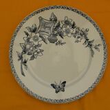 Lot de 6 assiettes plates UC SARREGUEMINES modèle Wallace.