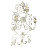 1 de 3 xxl 73cm blanc Métal Florentiner Applique murale de théâtre, Italie, années 1970