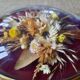 Frame medallion dried flowers