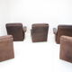 1980s leather modular five seater sofa