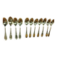 12 silver-plated metal teaspoons by Félix Frères