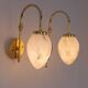 Vintage Scandinavian wall lights, 1980s, set of 2