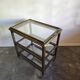 30s Art Deco Bar Cart / Serving Trolley with Removable Glass Trays