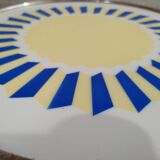 Display or cake dish vintage ceramic metal