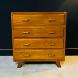 Blond wood chest of drawers circa 1960