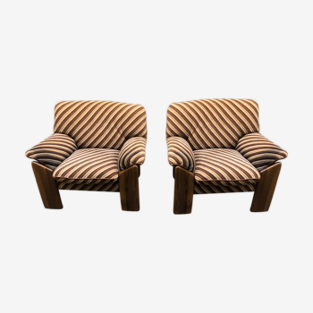 Pair of Sapporo armchairs for 1970s 1970s Mobile Girgi