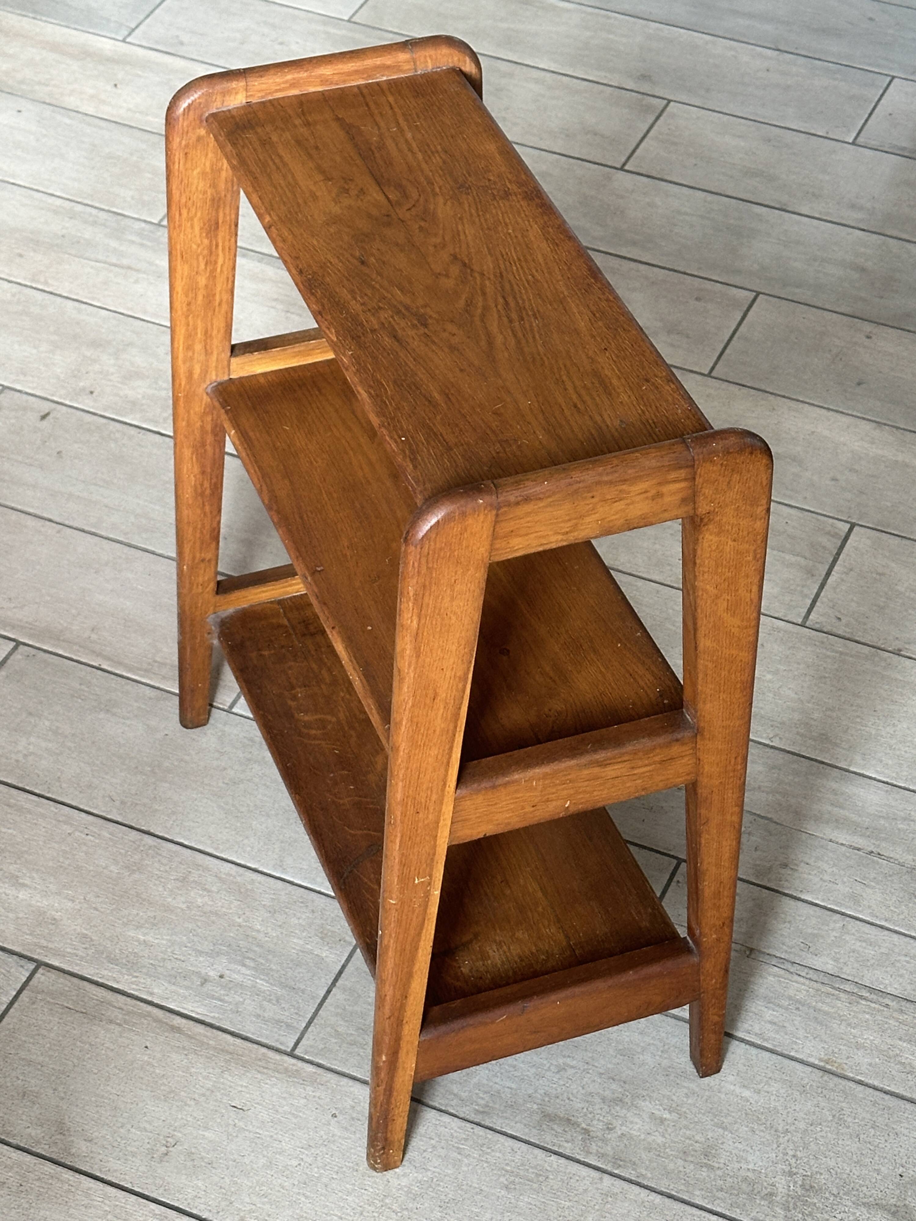 Oak shelf design vintage reconstruction 60s