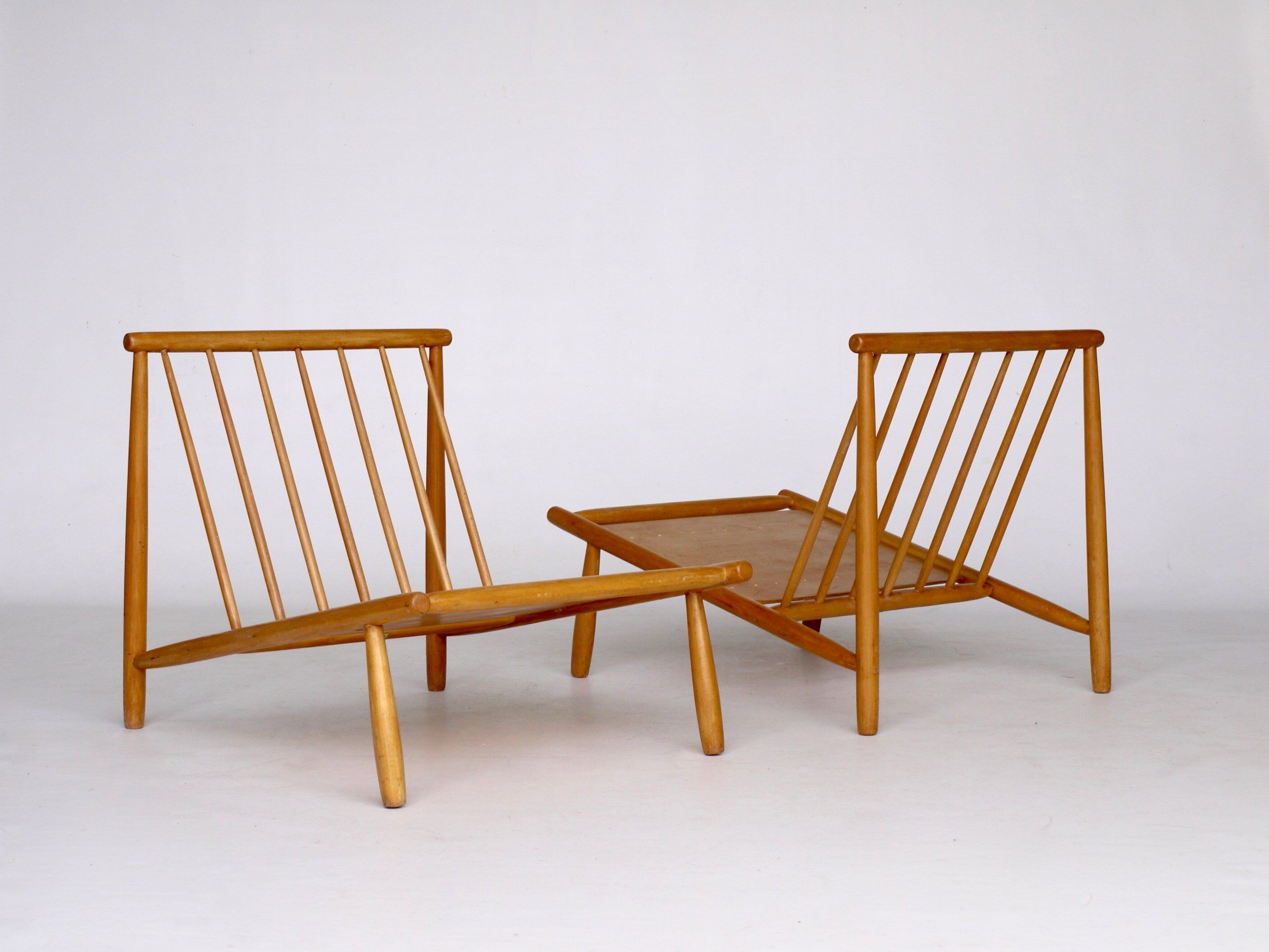 Mid-century domus lounge chairs by alf svensson for dux, 1950s, set of 2