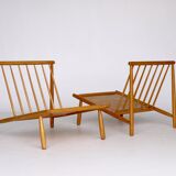 Mid-century domus lounge chairs by alf svensson for dux, 1950s, set of 2