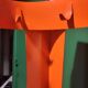 Orange designer coat rack 'Chase G' by Van Esch from the 2000s.