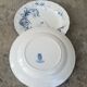 Set of 2 plates in Iron Earth Gien model Rinceaux