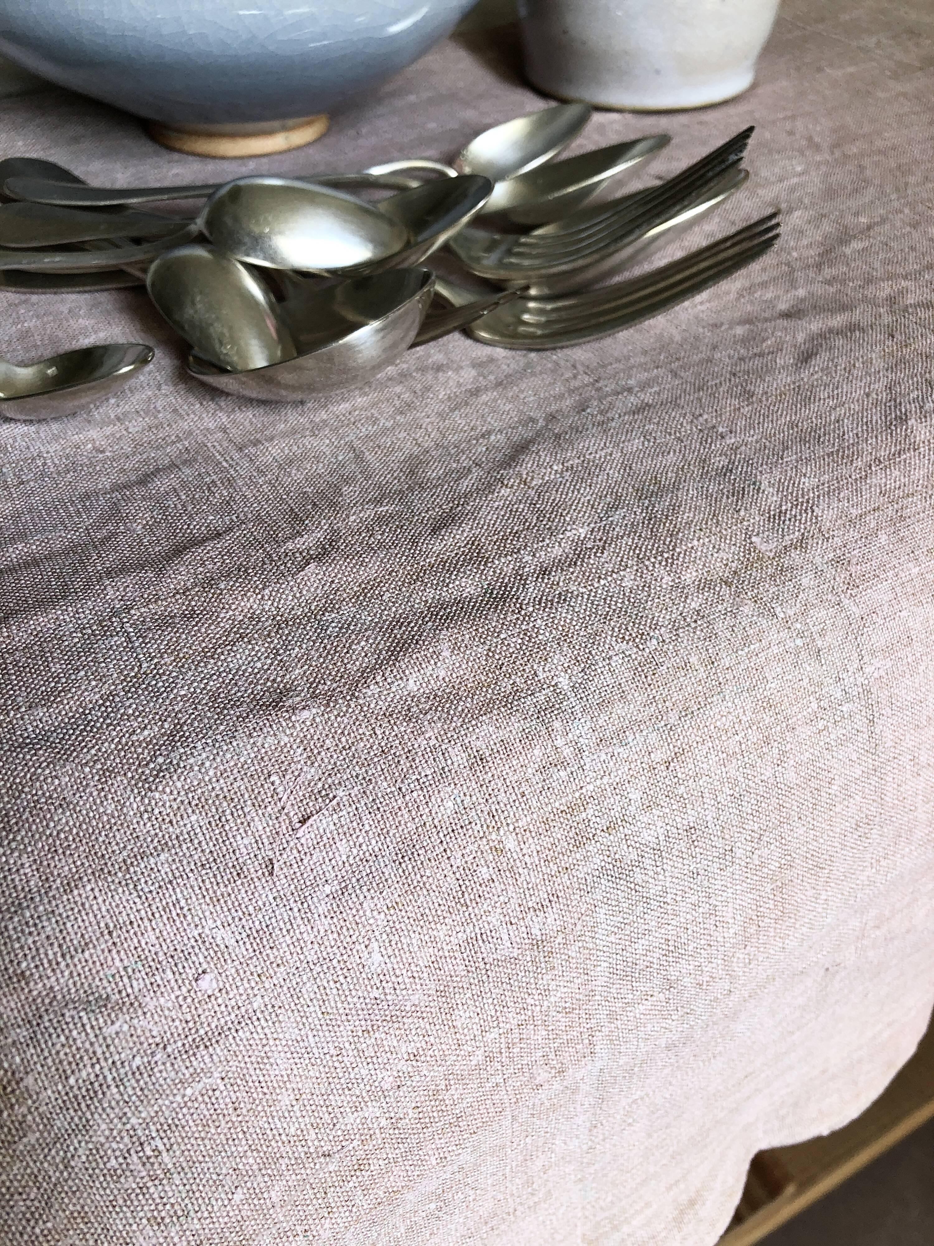 Harvest tablecloth tinted in lilac