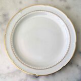 6 flat porcelain plates from Vierzon