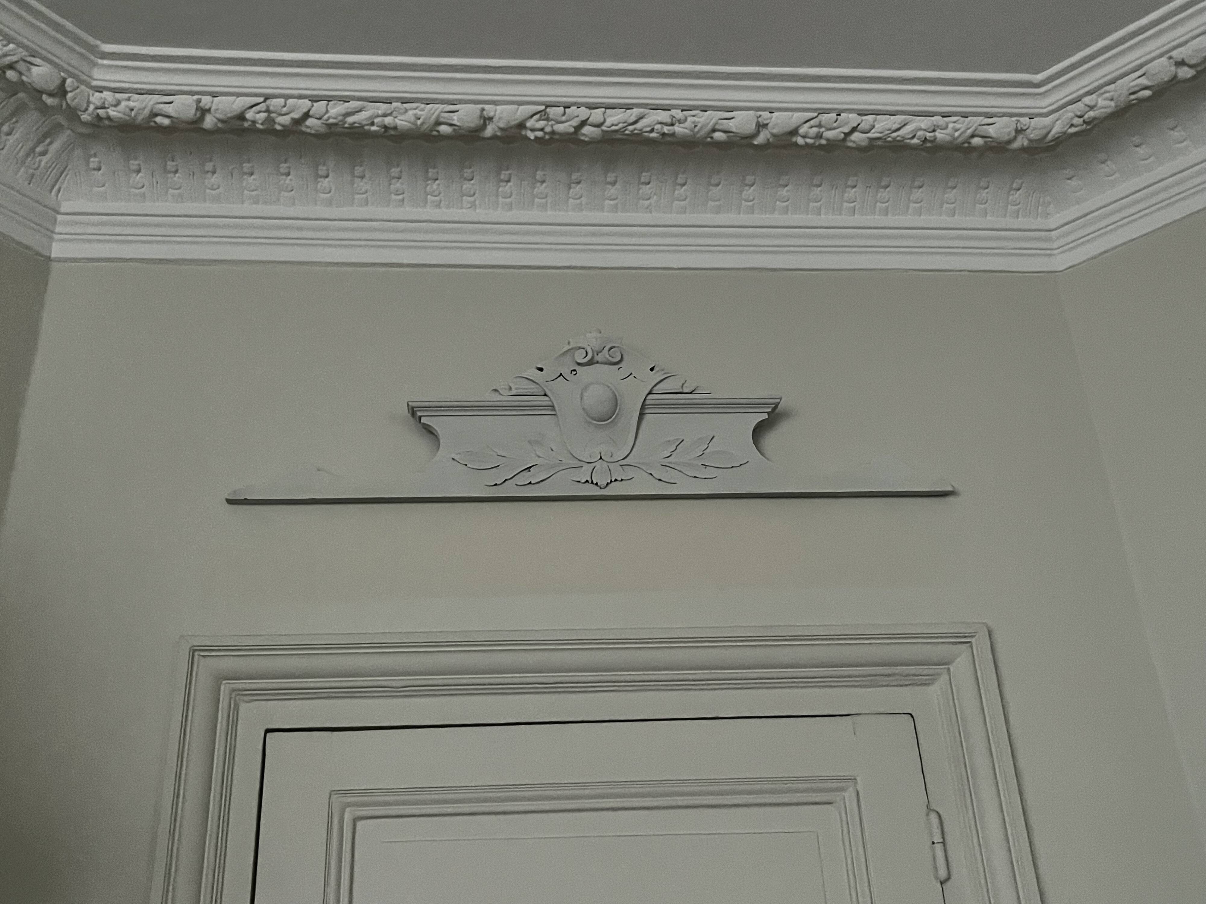 Carved wooden frieze, decoration