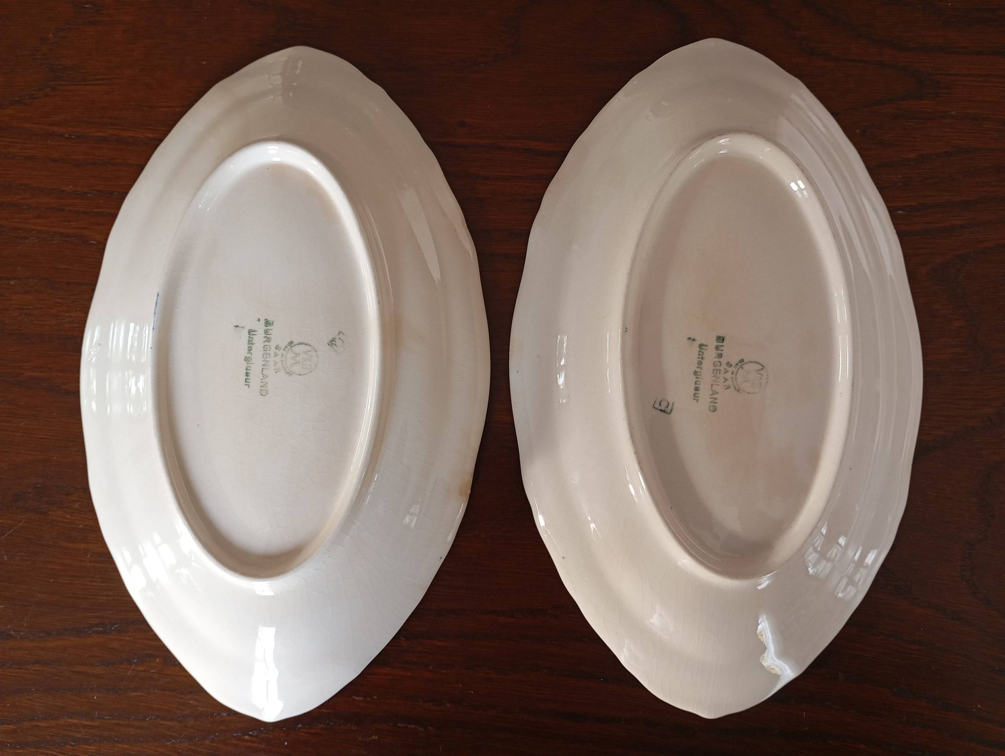 "Burgenland" blue bowls Villeroy & Boch Mettlach