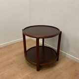 Danish beech side table, 1980